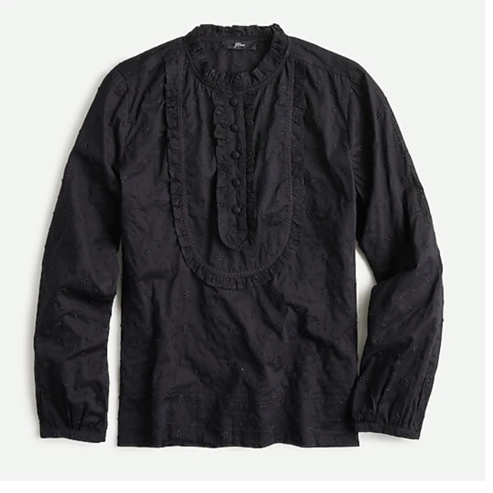 J Crew cotton eyelet shirt. size  XS
